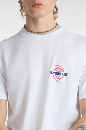 ואנס חולצת טישירט קצרה Wormhole בצבע לבן לגברים-Vans-XS-נאקו