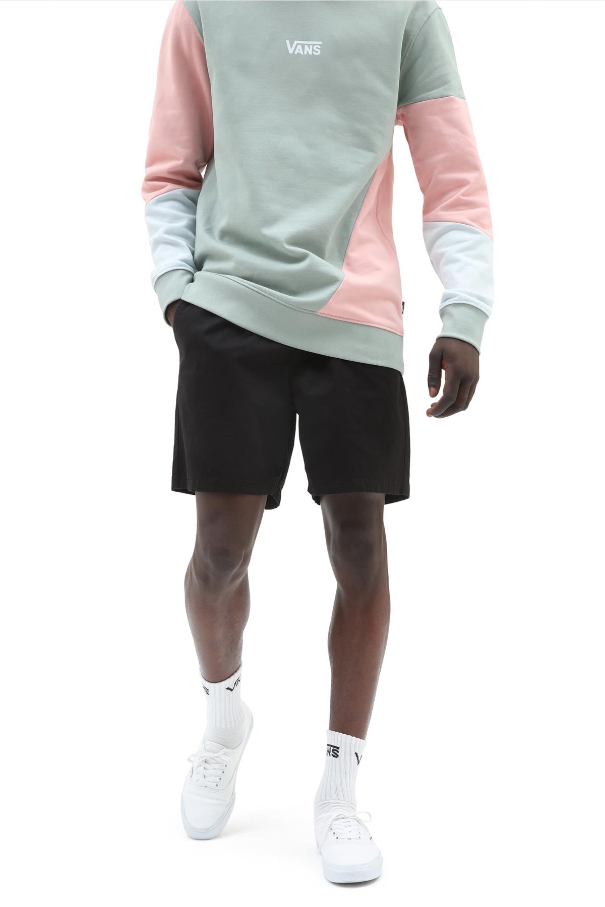 מכנסי שורט כותנה ואנס Range Relaxed לגברים