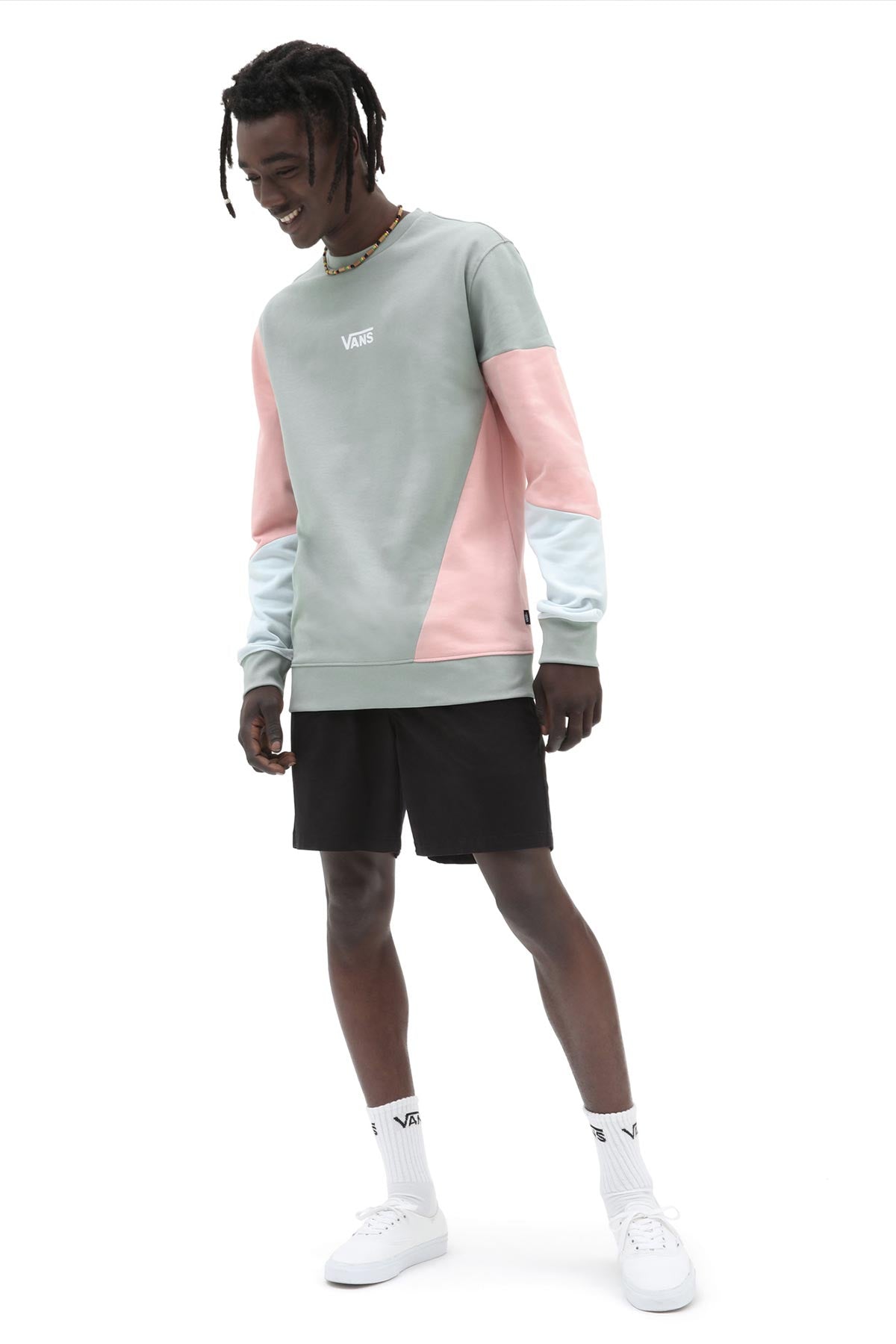 מכנסי שורט כותנה ואנס Range Relaxed לגברים