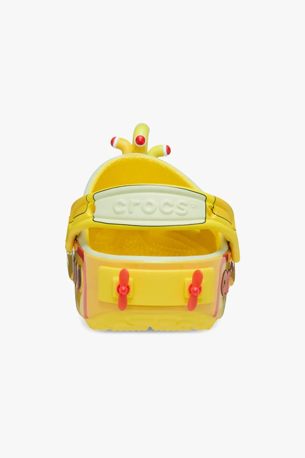 כפכפי קרוקס דגם Beatles Yellow Submarine Classic Clog בצבע צהוב/קרם לנשים