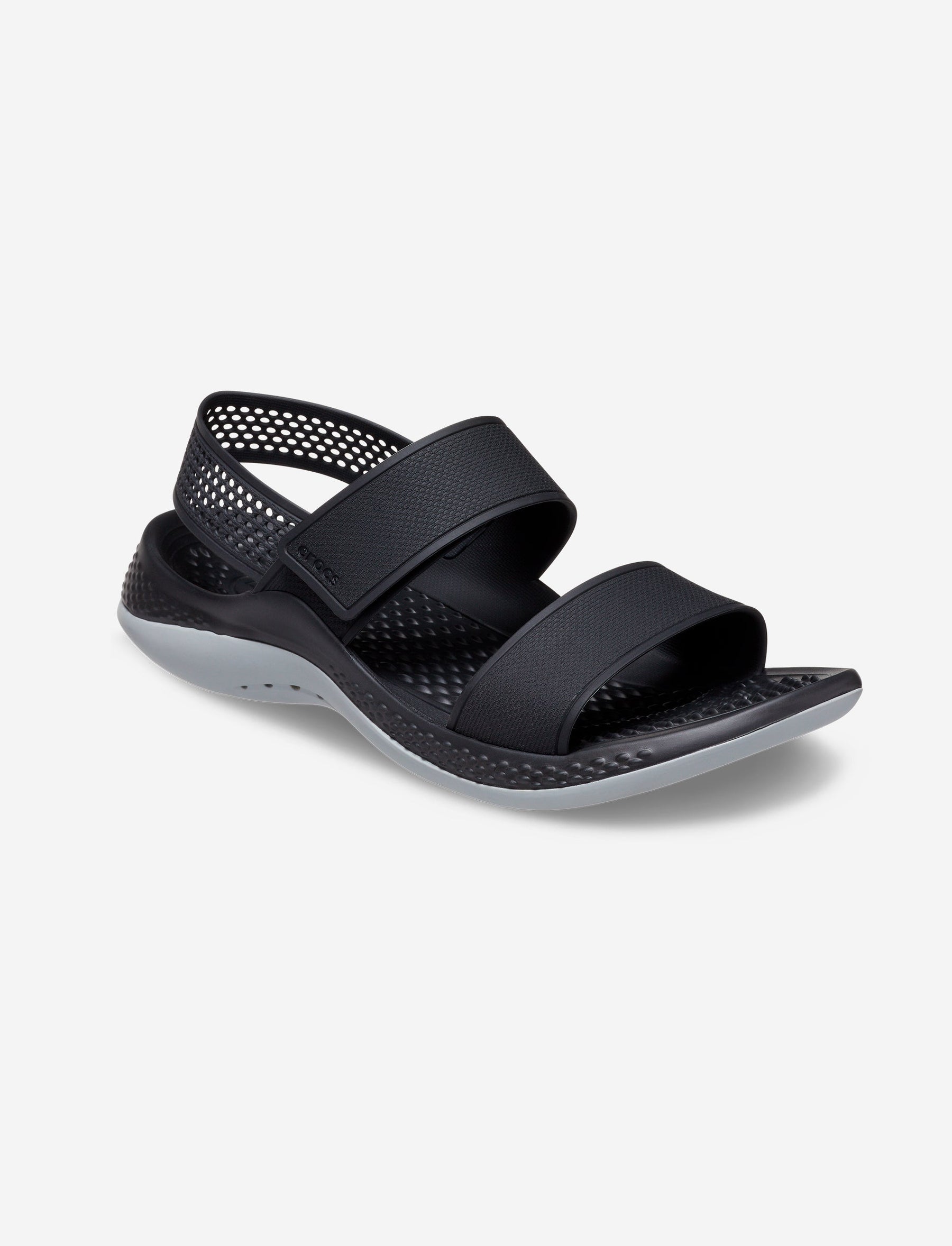 Crocs LiteRide 360 Sandal W - סנדלי לייט רייד קרוקס נשים בצבע שחור/אפור בהיר-Crocs-41-42-נאקו