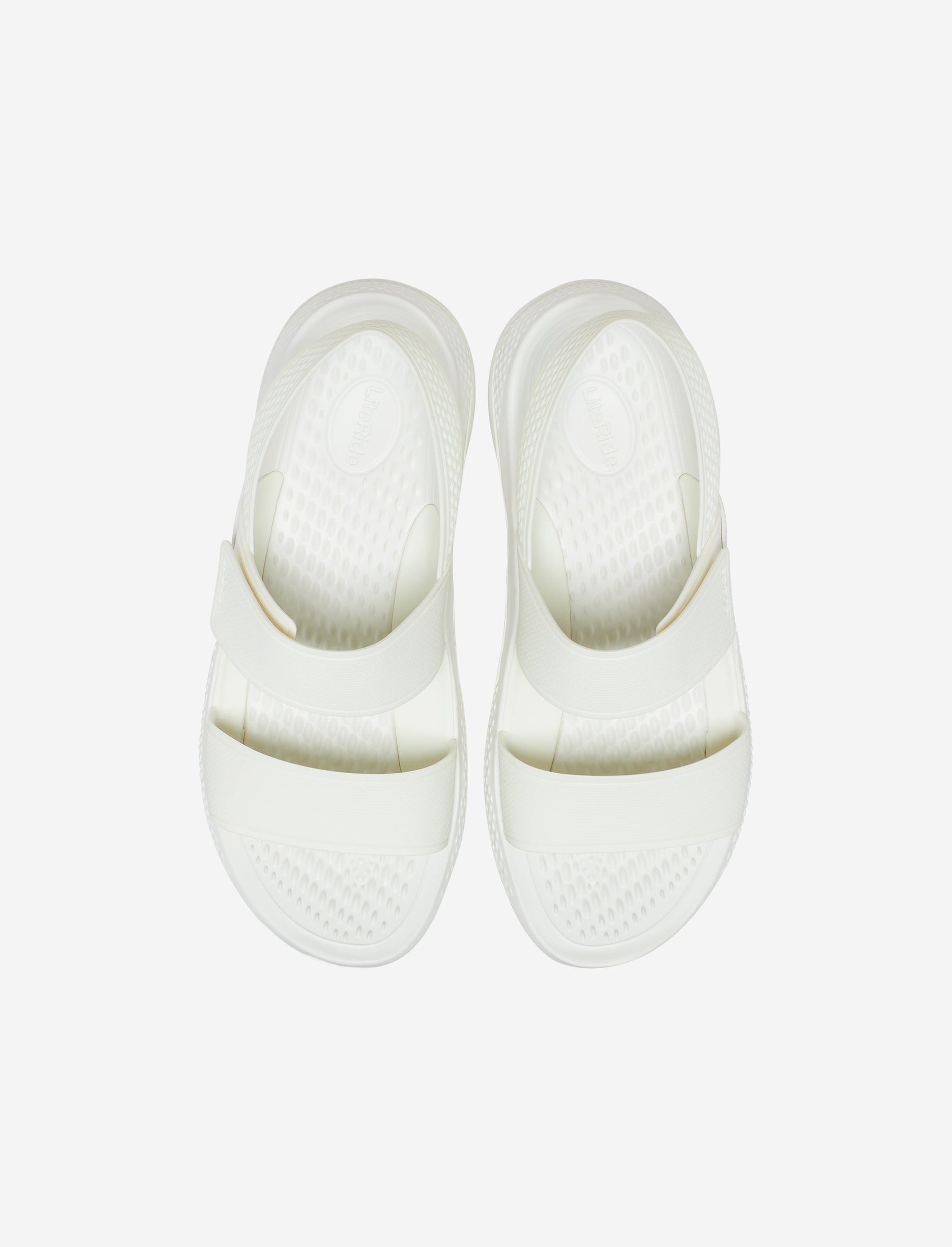 Crocs LiteRide 360 Sandal W - סנדלי לייט רייד קרוקס נשים בצבע כמעט לבן-Crocs-36-37-נאקו
