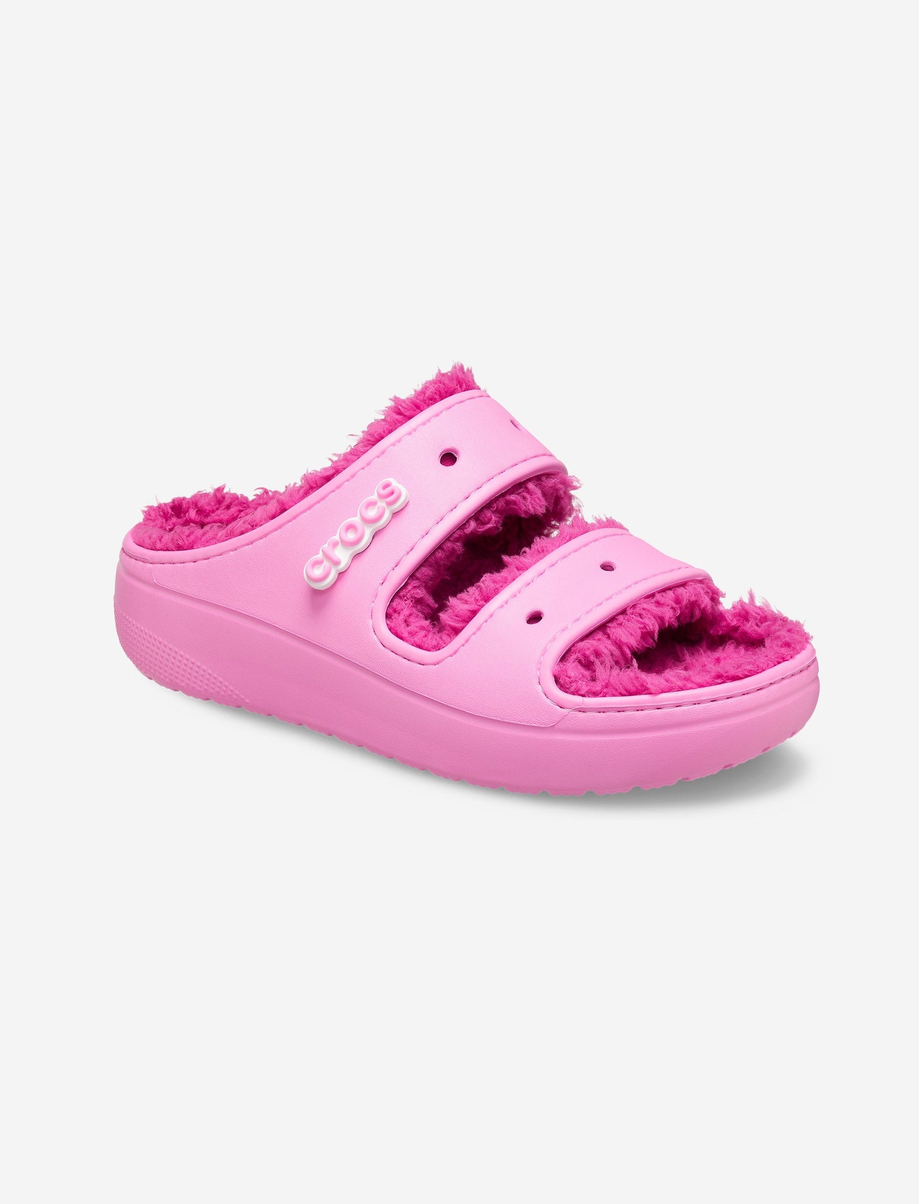 Crocs Classic Cozzzy Sandal -כפכפי קרוקס פרווה לנשים בצבע ורוד טאפי-Crocs-36-37-נאקו