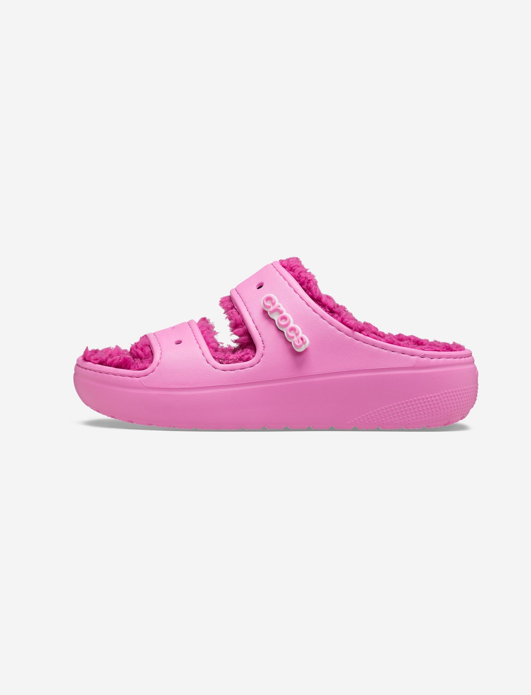 Crocs Classic Cozzzy Sandal -כפכפי קרוקס פרווה לנשים בצבע ורוד טאפי-Crocs-36-37-נאקו