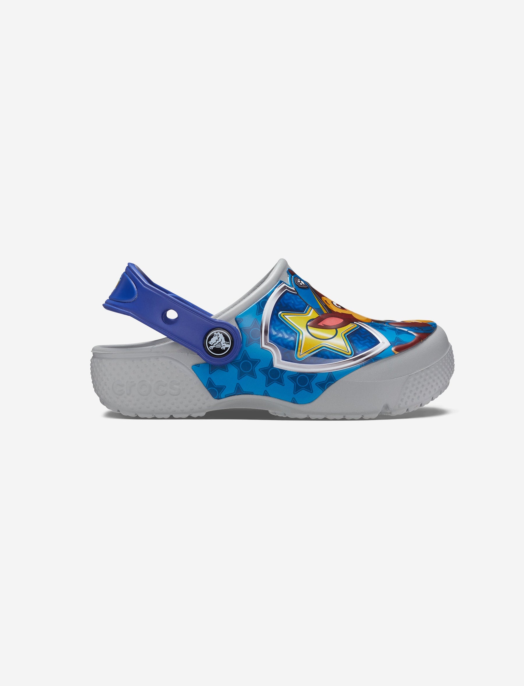 Crocs Crocs FL Paw Patrol Patch Clog K - כפכפי קרוקס לילדים מפרץ ההרפתקאות בצבע אפור בהיר-Crocs-27-28-נאקו