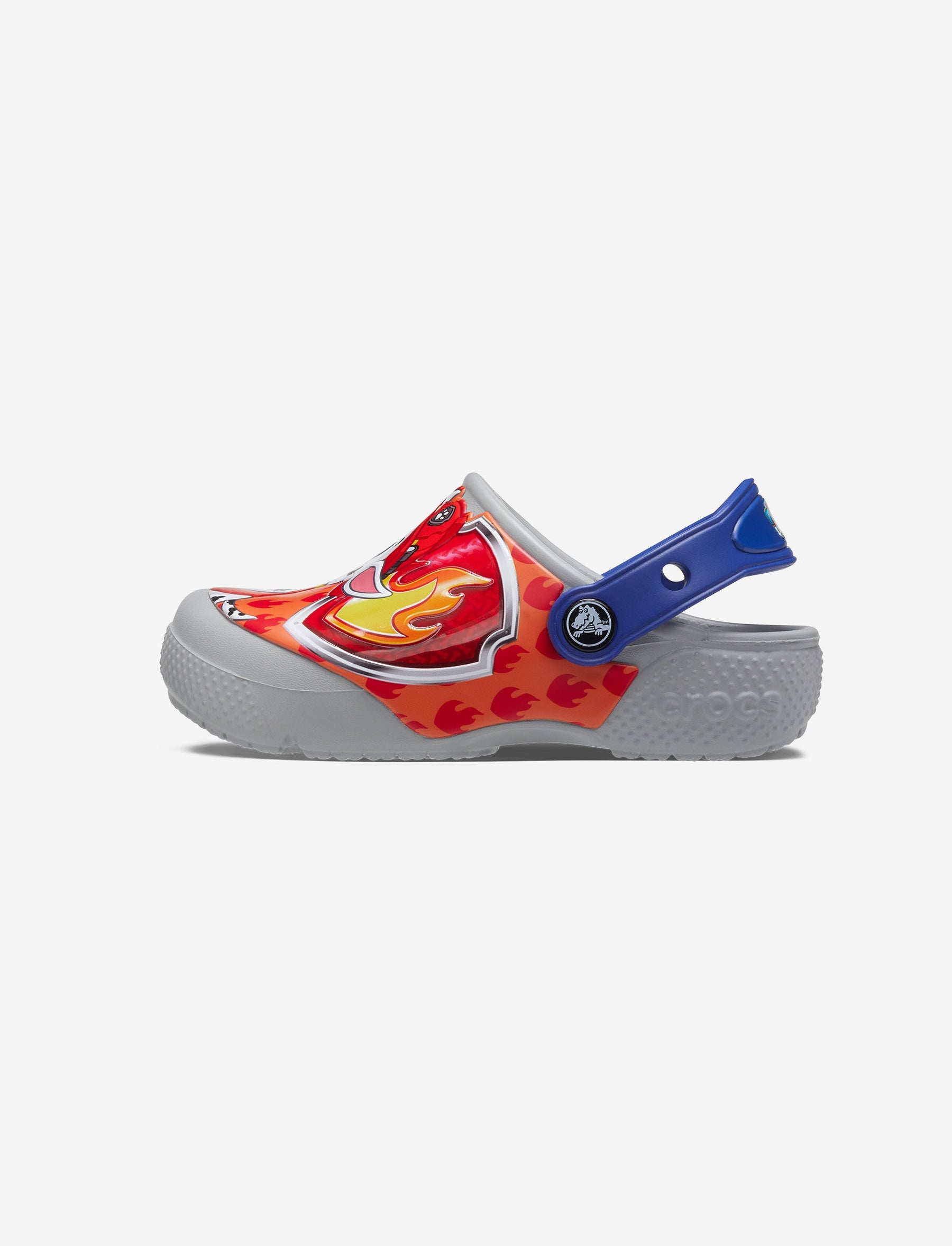 Crocs Crocs FL Paw Patrol Patch Clog K - כפכפי קרוקס לילדים מפרץ ההרפתקאות בצבע אפור בהיר-Crocs-27-28-נאקו