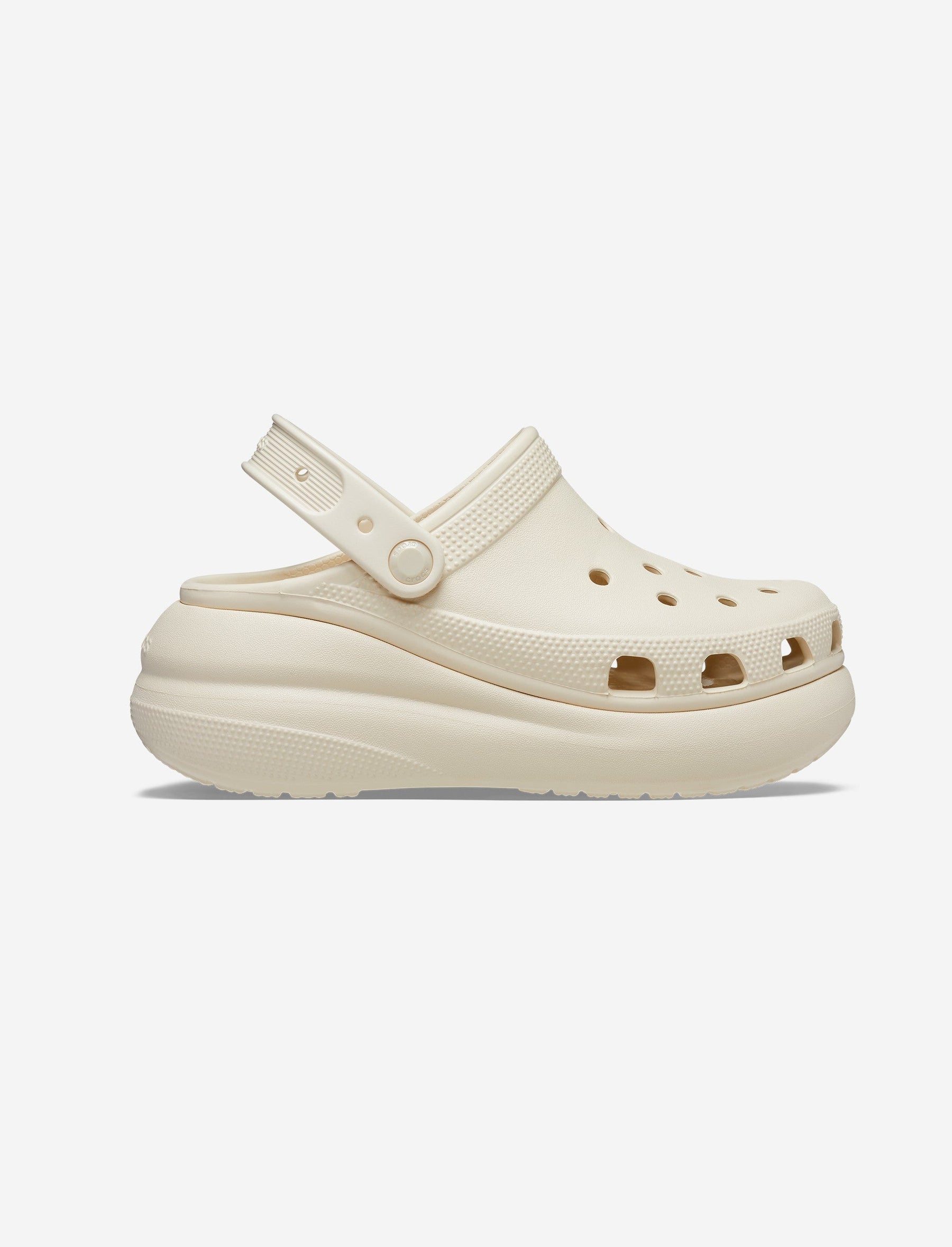 Crocs Classic Crush Clog - כפכפי פלטפורמה קרוקס קראש לנשים בצבע עצם-Crocs-36-37-נאקו