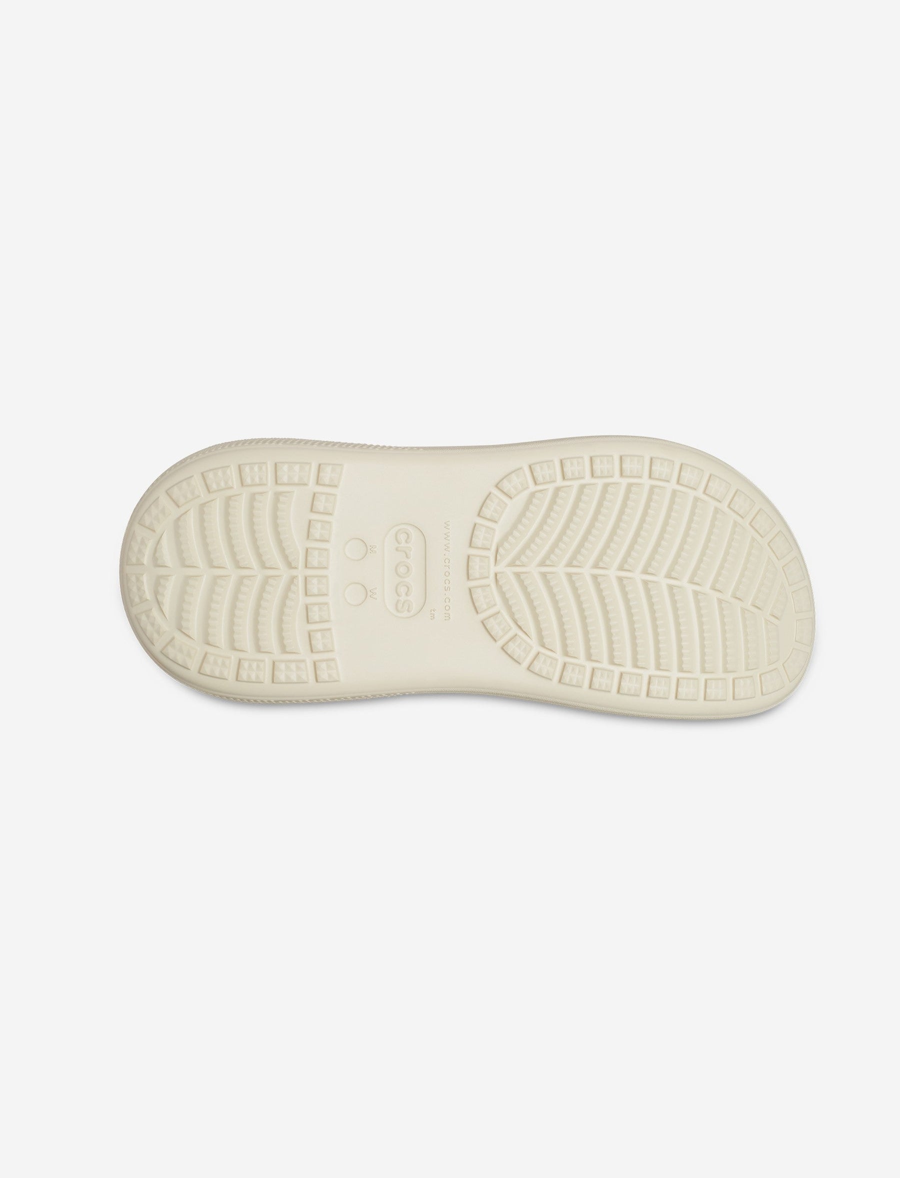 Crocs Classic Crush Clog - כפכפי פלטפורמה קרוקס קראש לנשים בצבע עצם-Crocs-36-37-נאקו