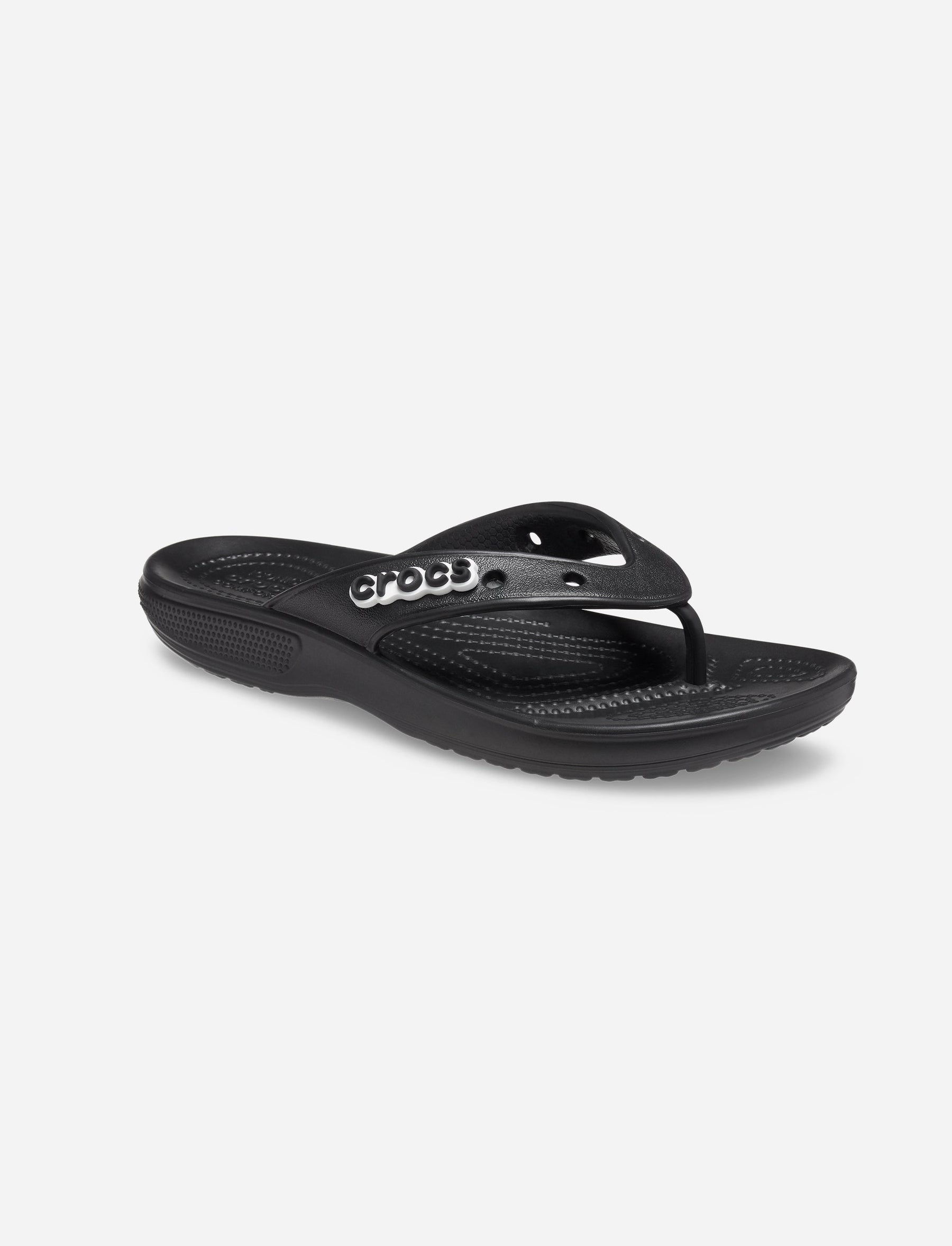 Crocs Classic Crocs Flip - כפכפי אצבע קלאסיים לנשים קרוקס בצבע שחור-Crocs-41-42-נאקו