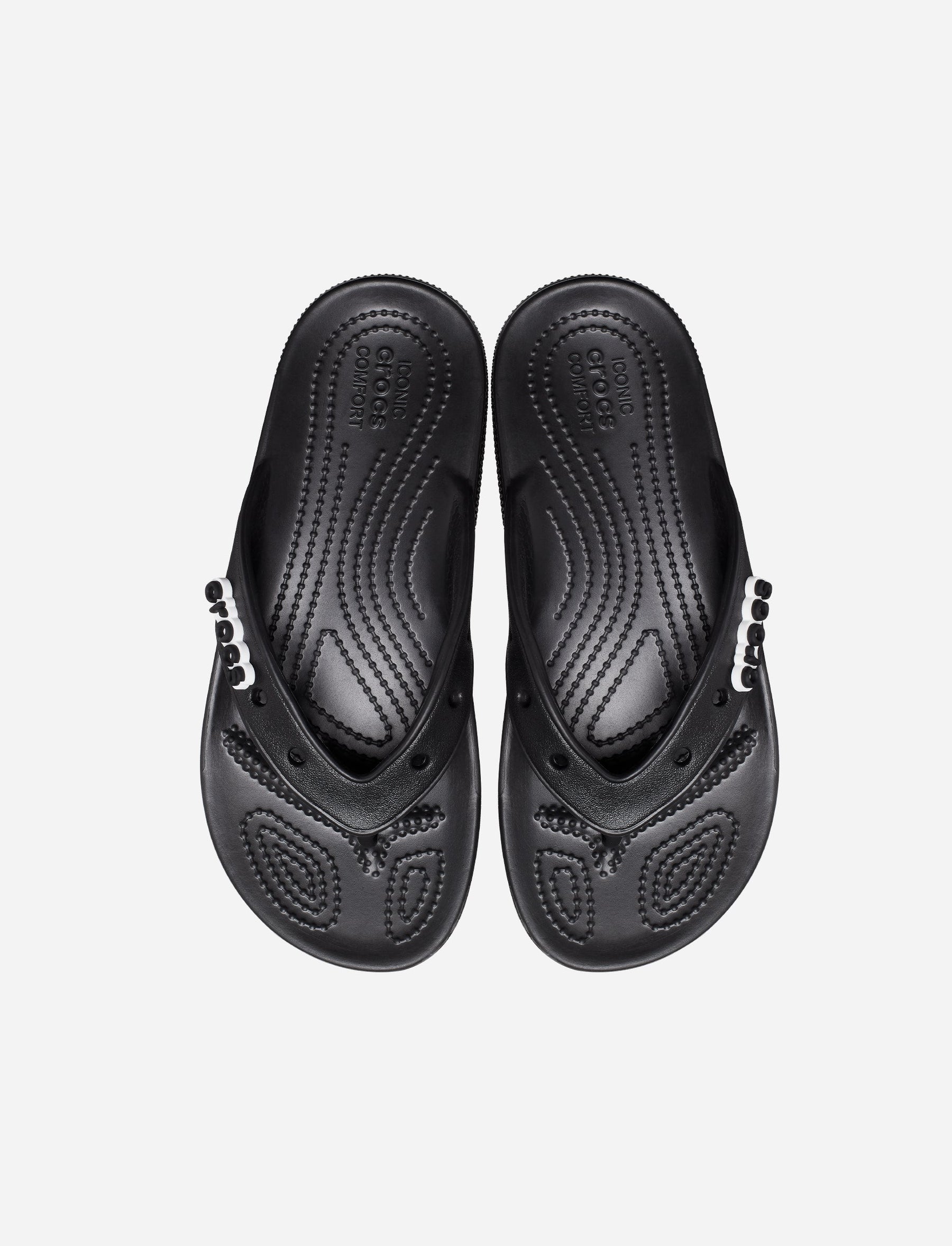 Crocs Classic Crocs Flip - כפכפי אצבע קלאסיים לנשים קרוקס בצבע שחור-Crocs-41-42-נאקו