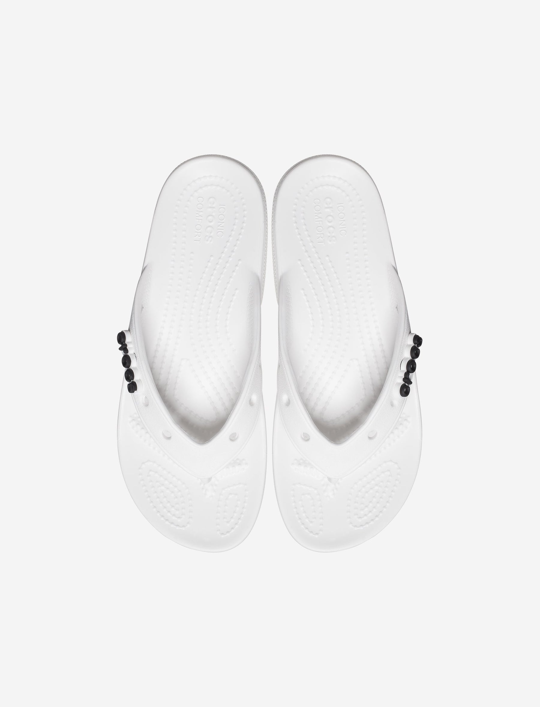 Crocs Classic Crocs Flip - כפכפי אצבע קלאסיים לנשים קרוקס בצבע לבן-Crocs-41-42-נאקו