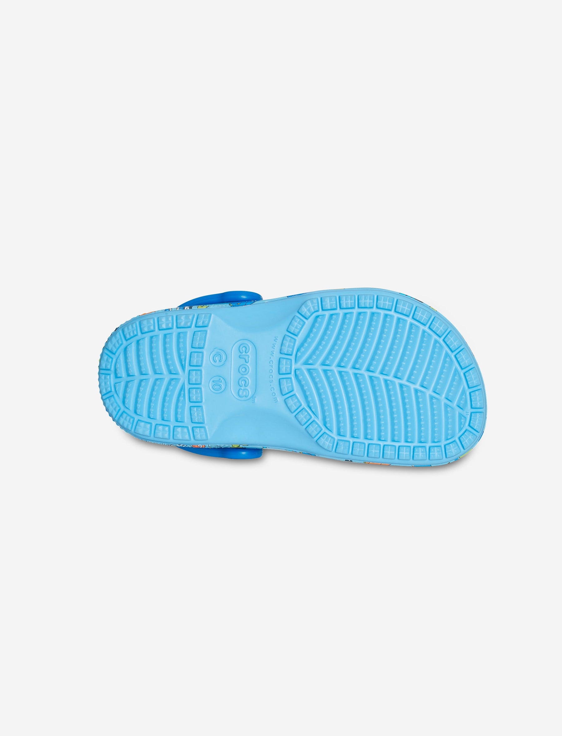 Crocs Kids Classic Pool Party Clog - כפכפי קרוקס קלאסי לילדים בהדפסים קיציים בצבע חמצן-Crocs-27-28-נאקו