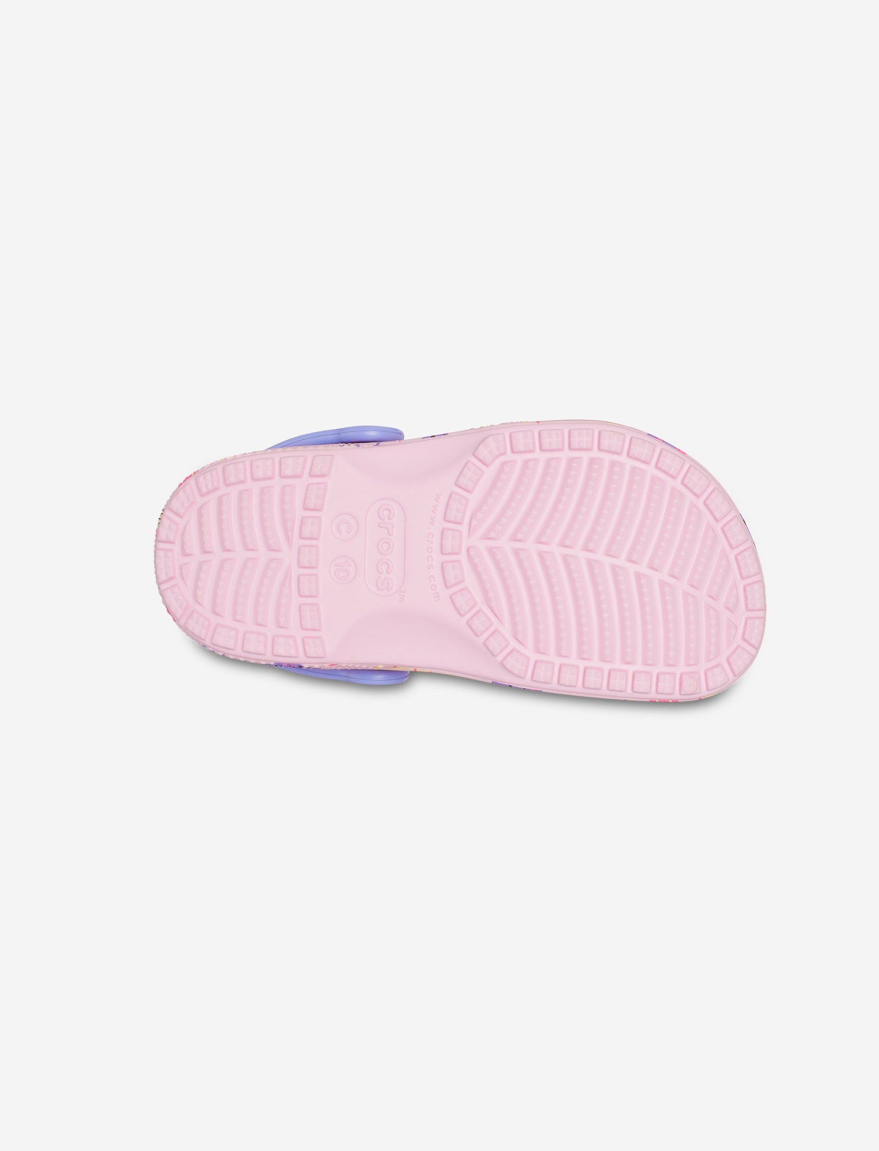Crocs Kids Classic Pool Party Clog - כפכפי קרוקס קלאסי לילדים בהדפסים קיציים בצבע בלרינה ורוד-Crocs-27-28-נאקו