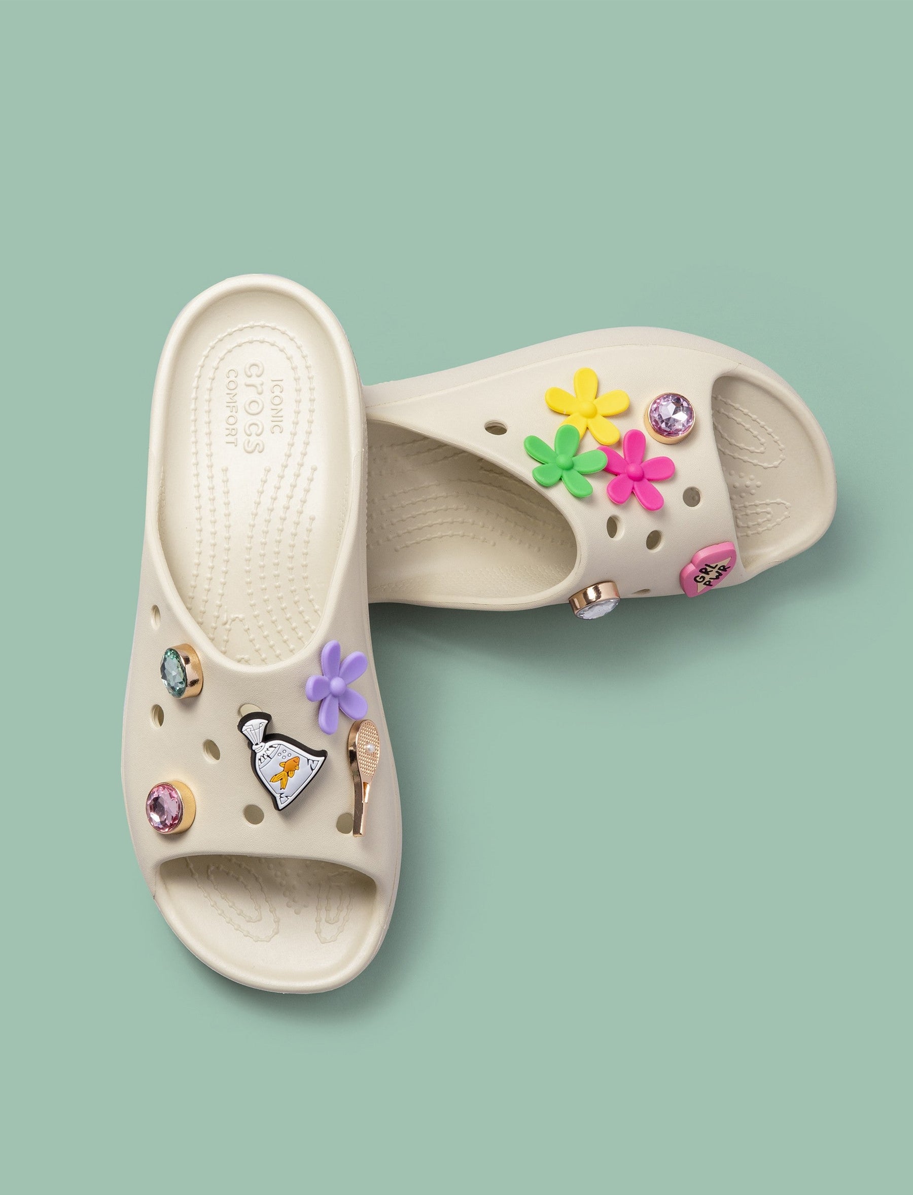 Crocs Classic Platform Slide - כפכפי סליייד פלטפורמה לנשים-Crocs-41-42-נאקו
