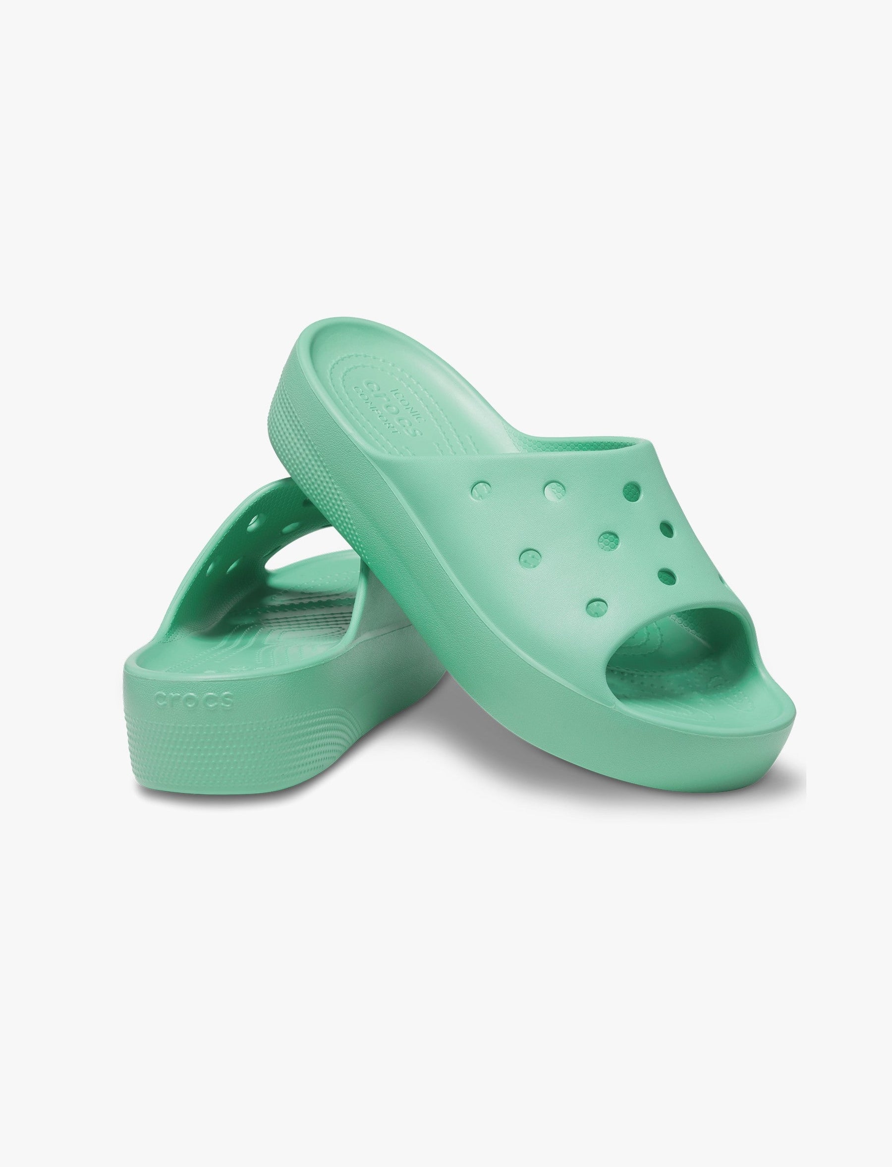 Crocs Classic Platform Slide - כפכפי סליייד פלטפורמה לנשים-Crocs-41-42-נאקו