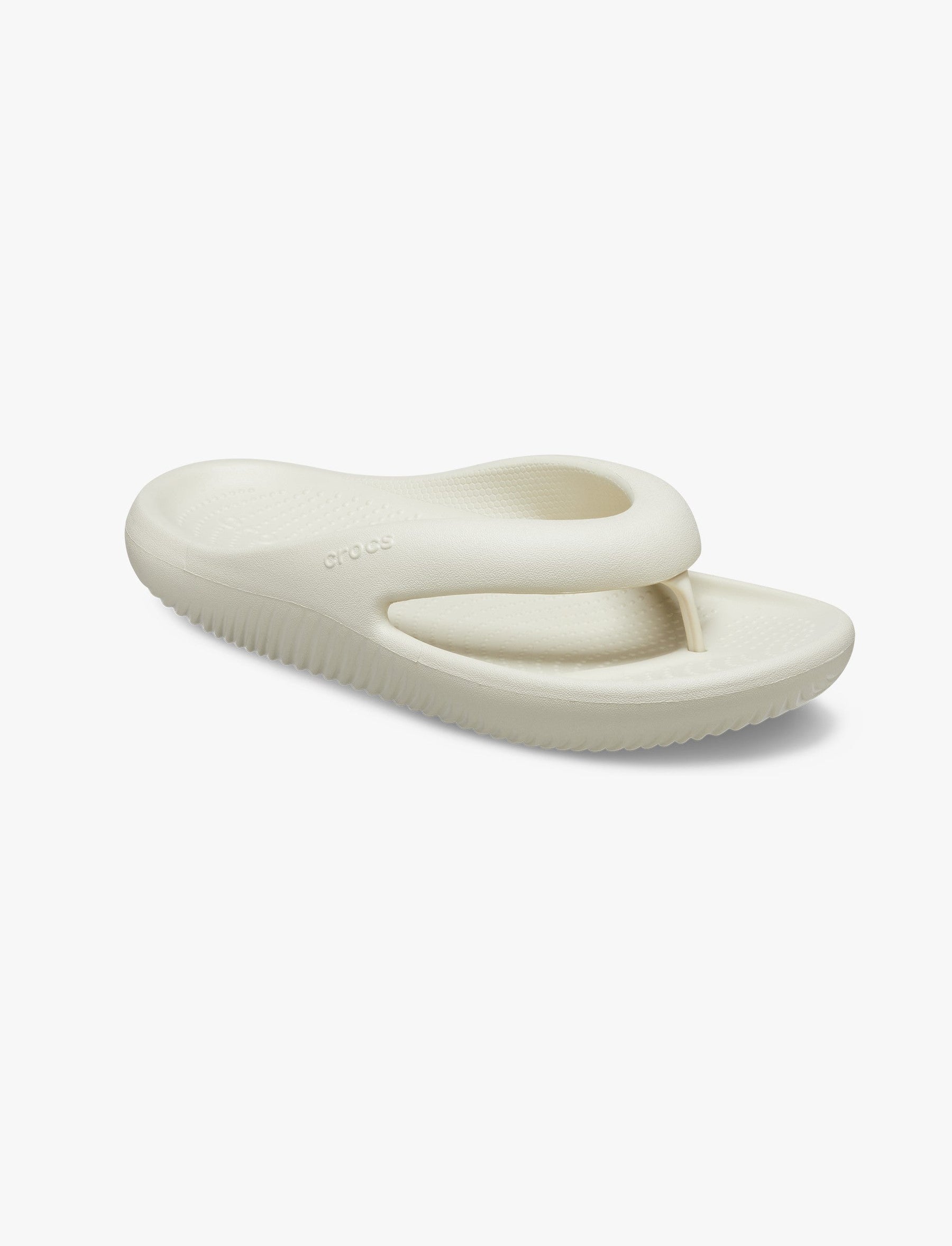 Crocs Mellow Flip - כפכפי אצבע קרוקס לנשים דגם מילו בצבע עצם-Crocs-36-37-נאקו