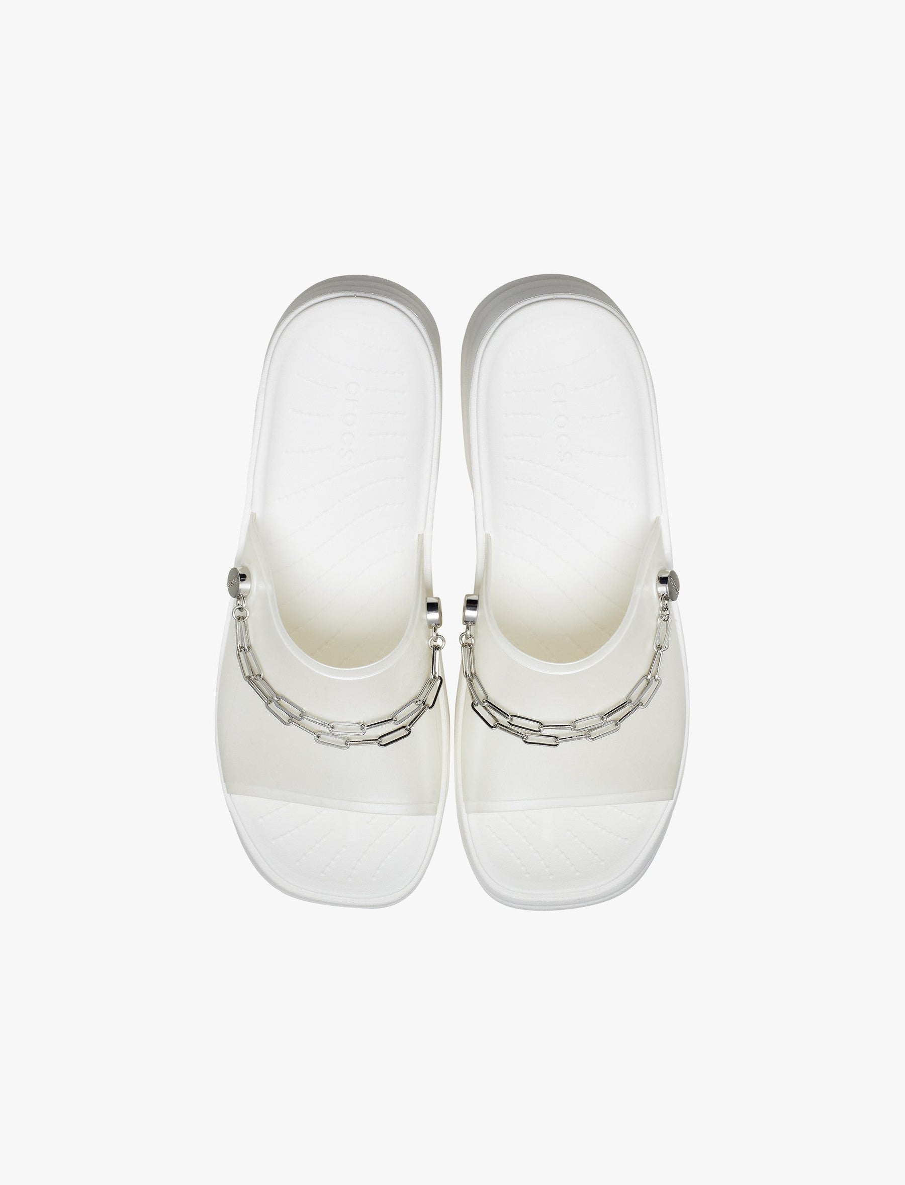 Crocs Skyline Shimmer Slide - כפכפי סלייד פלטפורמה קרוקס לנשים-Crocs-38-39-נאקו