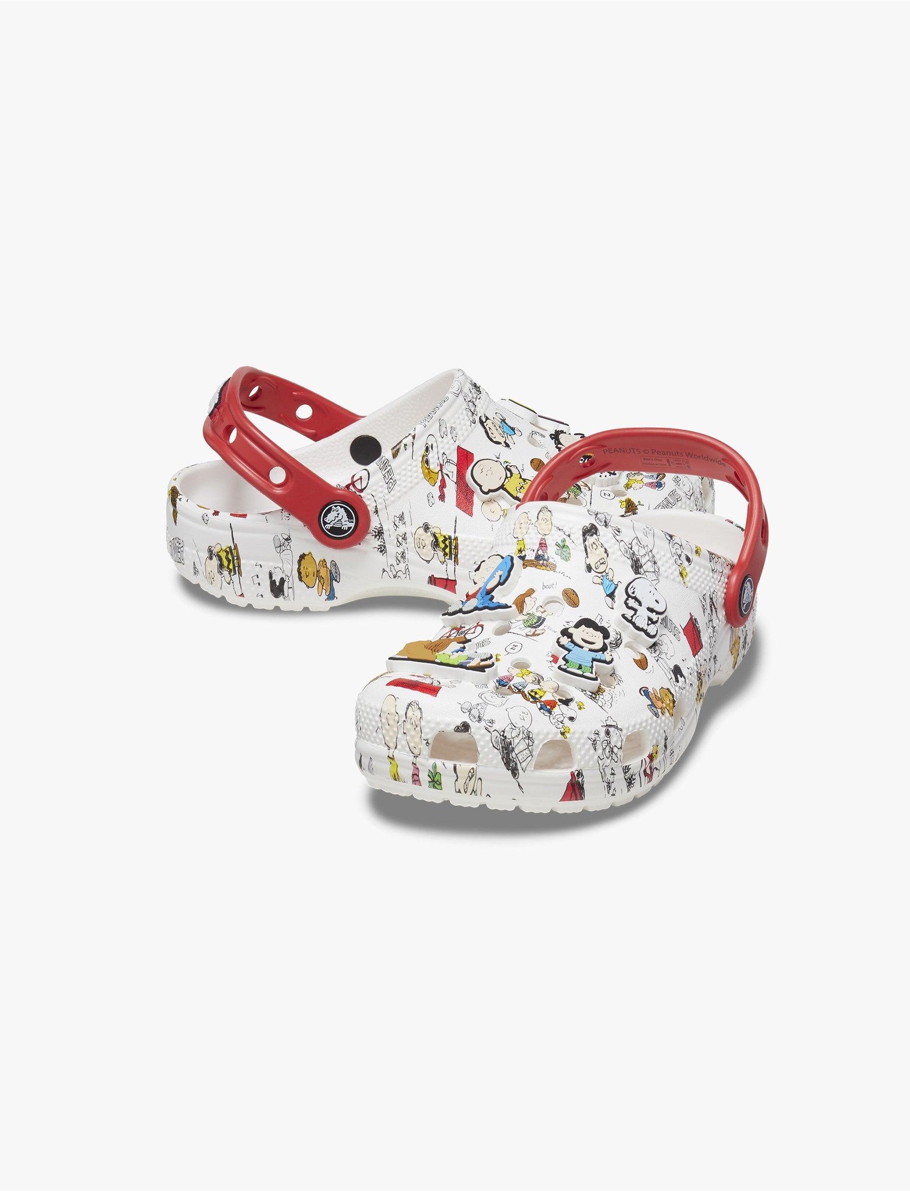 Crocs Peanuts Classic Clog K - כפכפי קלוג קרוקס לילדים בהדפס סנופי ובוטנים-Crocs-28-29-נאקו