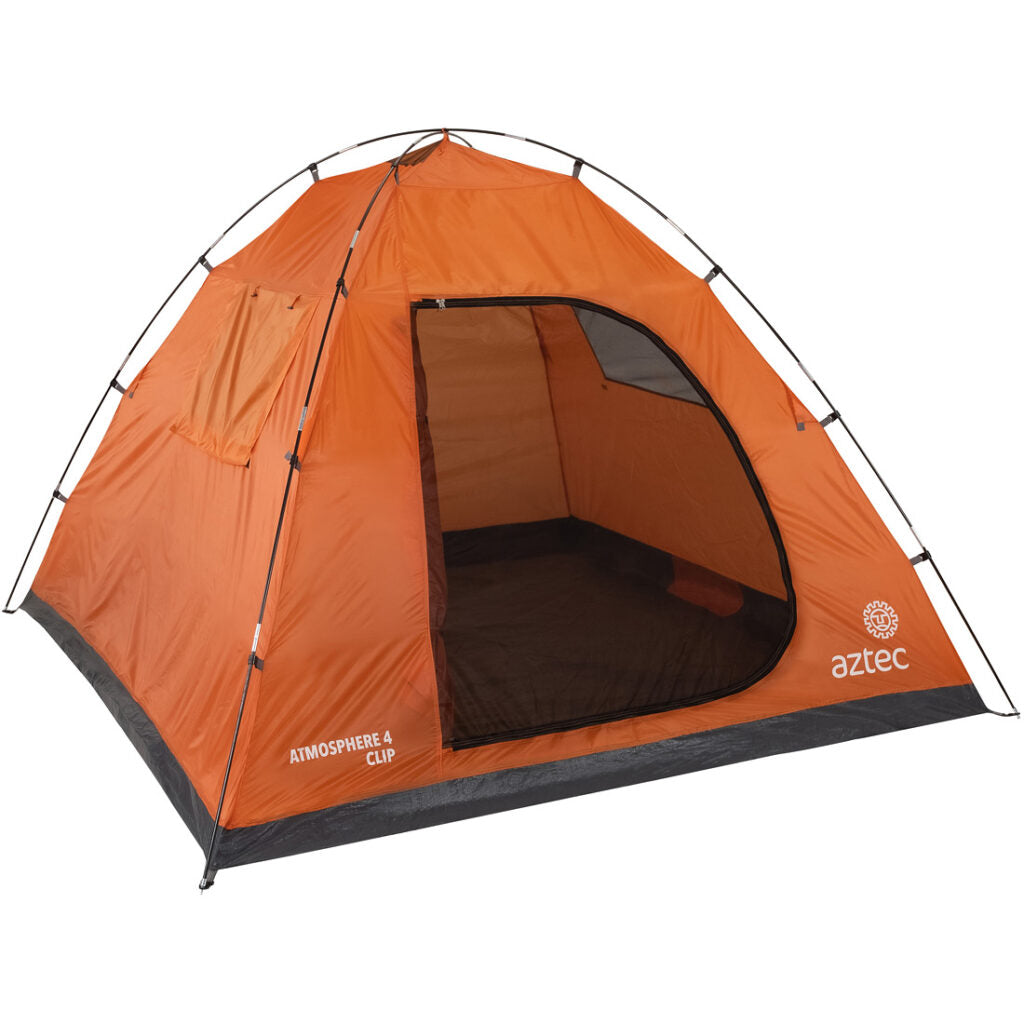 אזטק אוהל איגלו ATMOSPHERE 4 CLIP orange/grey-Aztec-One Size-נאקו