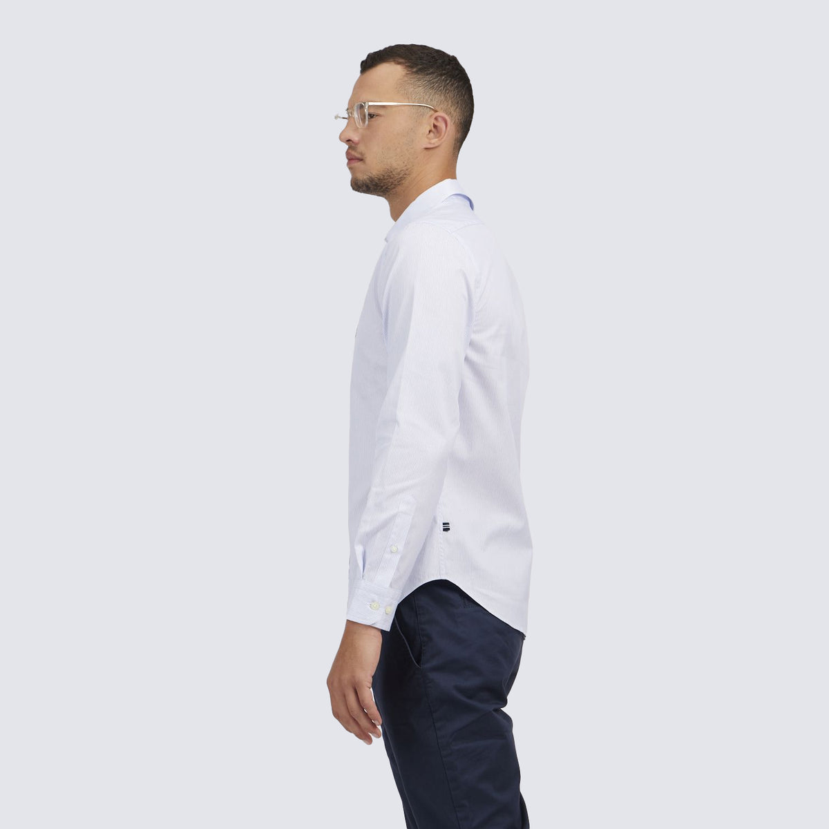 נאוטיקה חולצה מכופתרת בצבע לבן עם פסים-Nautica-XS-נאקו
