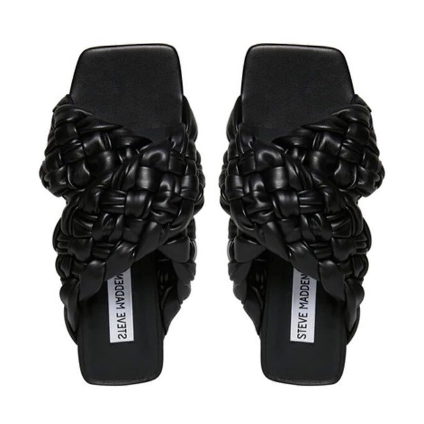 כפכפי מרינה שחור צמה סטיב מאדן-Steve Madden-36-נאקו