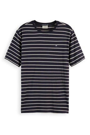 חולצת טישירט קצרה  Scotch & Soda Striped T Shirt