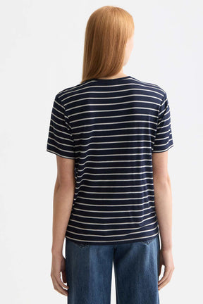 חולצת טישירט קצרה  Scotch & Soda Striped T Shirt