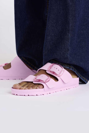 Birkenstock כפכפי Arizona Big Buckle EVA בצבע ורוד לנשים