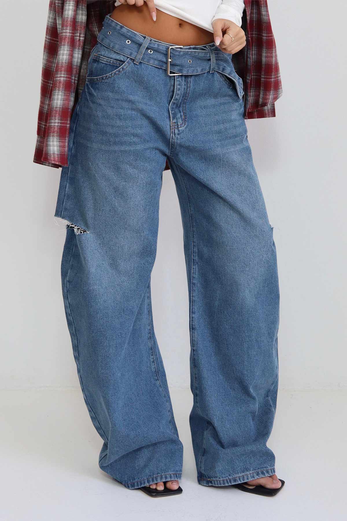 ג'ינס חגורה אוליביה