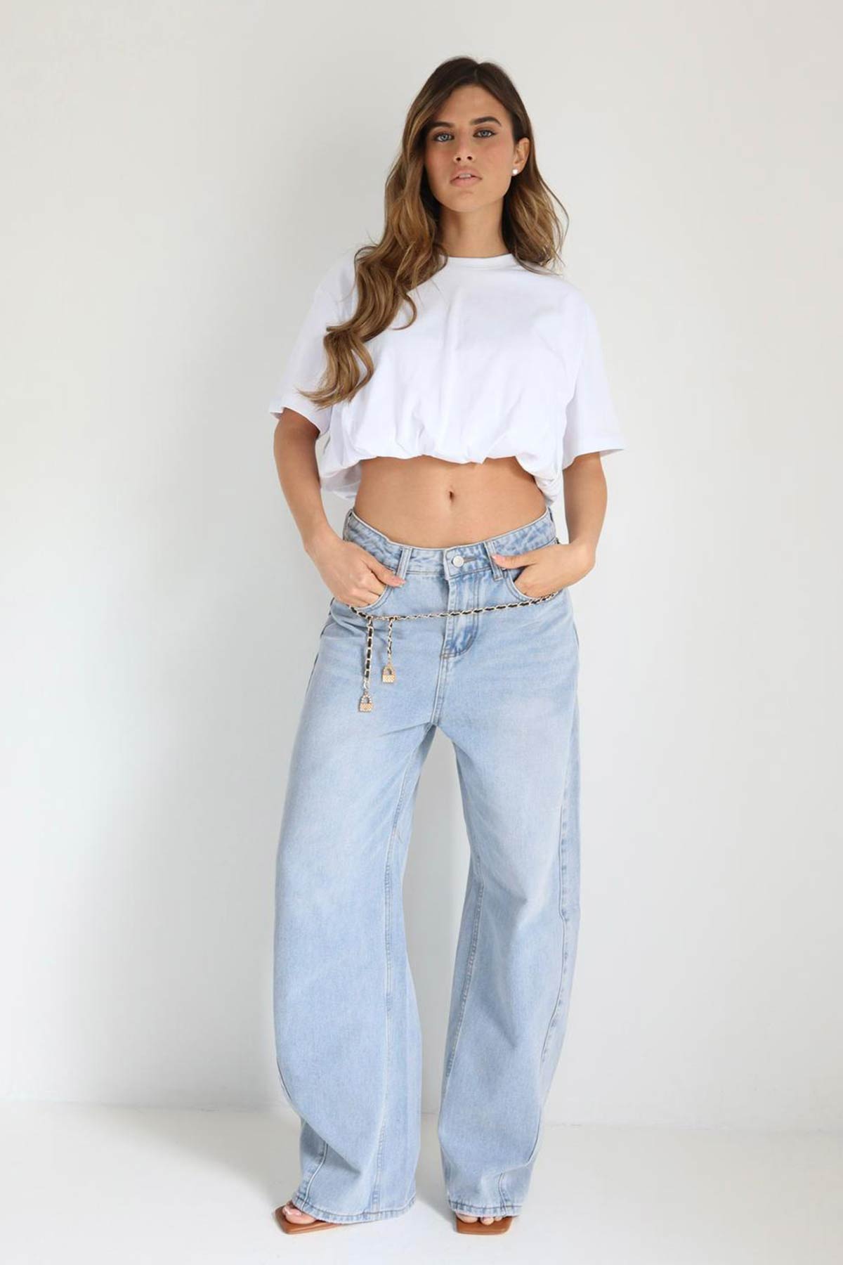 מכנסי ג׳ינס בלון רייסינג