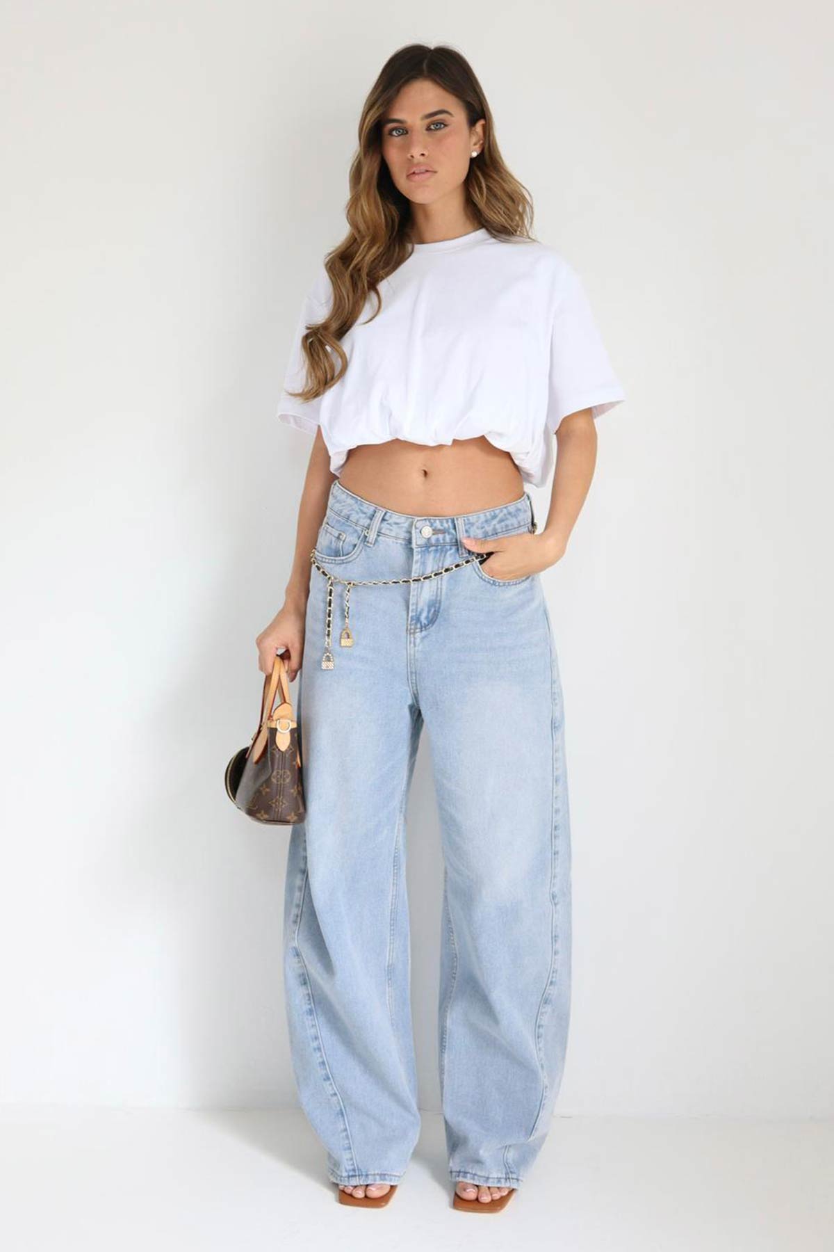 מכנסי ג׳ינס בלון רייסינג