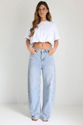 מכנסי ג׳ינס בלון רייסינג