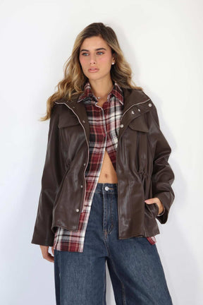 ג'קט עור היילו