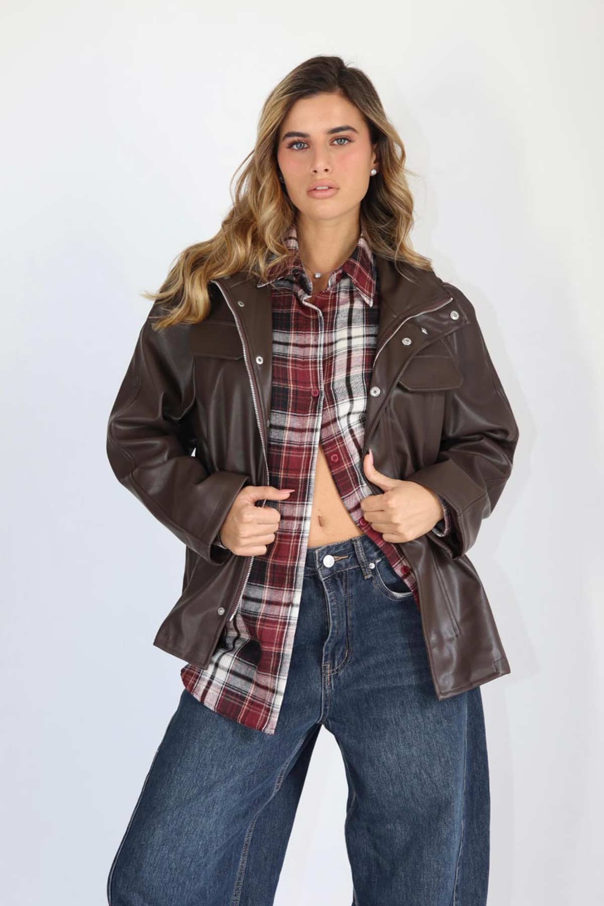 ג'קט עור היילו