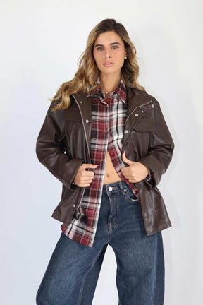 ג'קט עור היילו