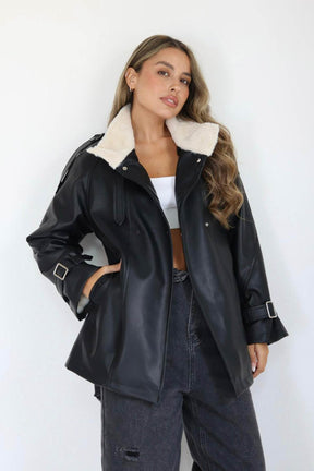 ג׳קט עור קראש