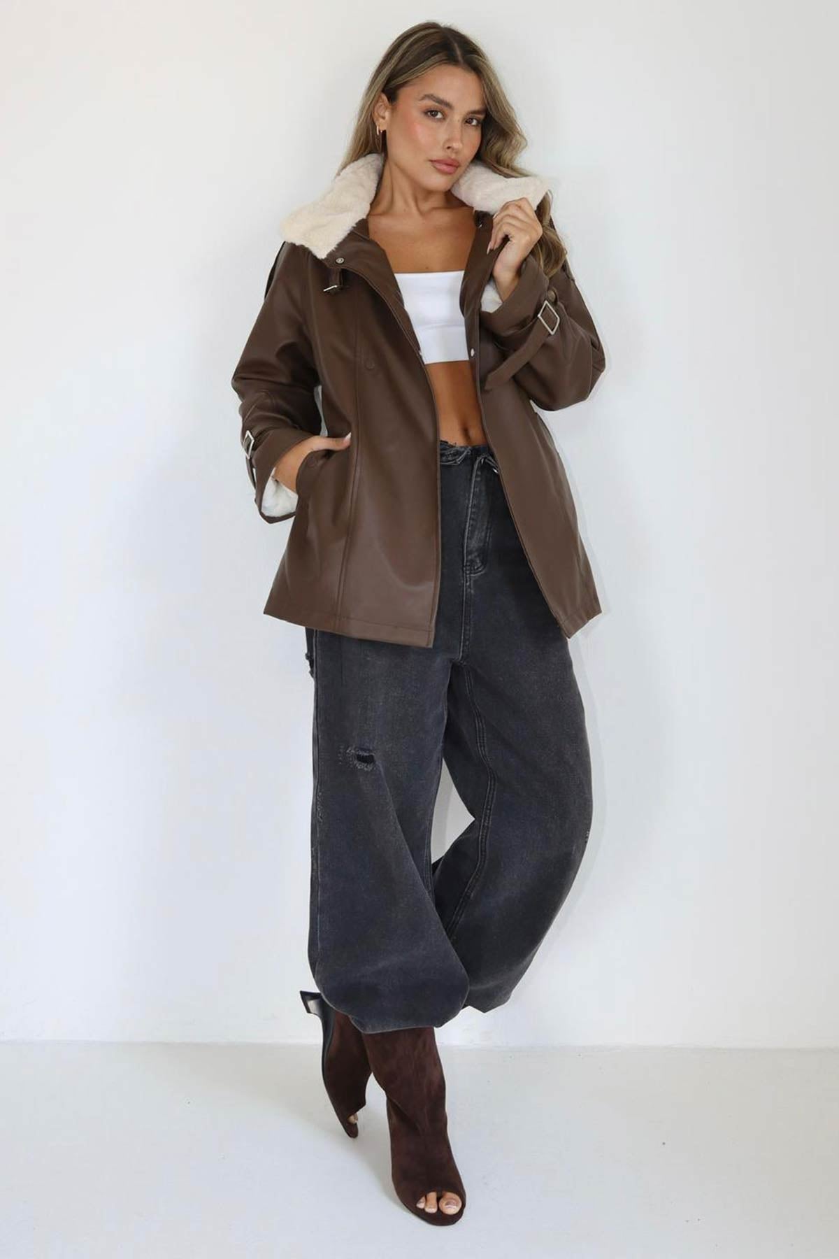 ג׳קט עור קראש