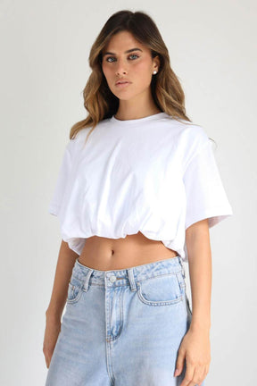 חולצת קרופ גולדי