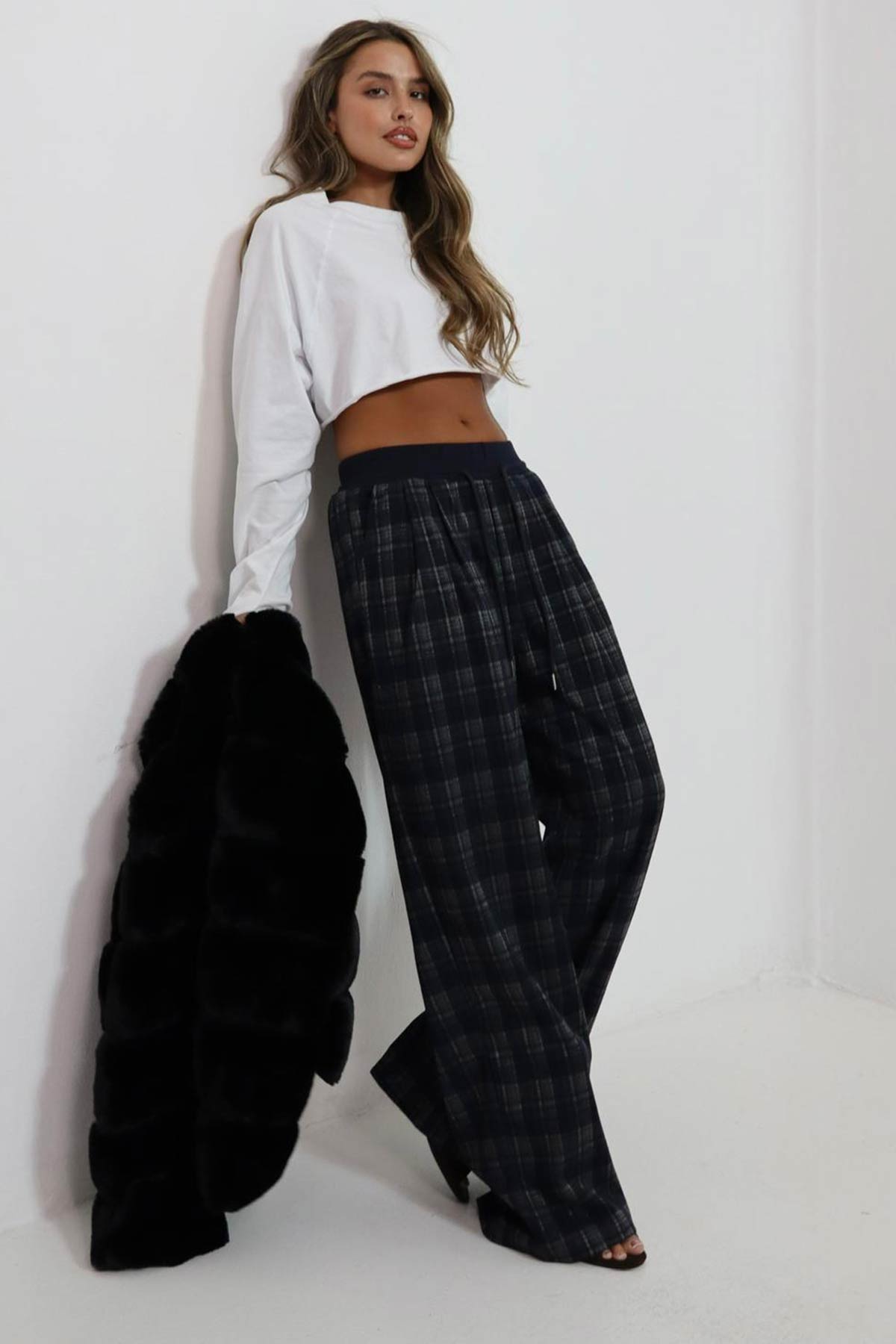 מכנסיים משובצים ריטה