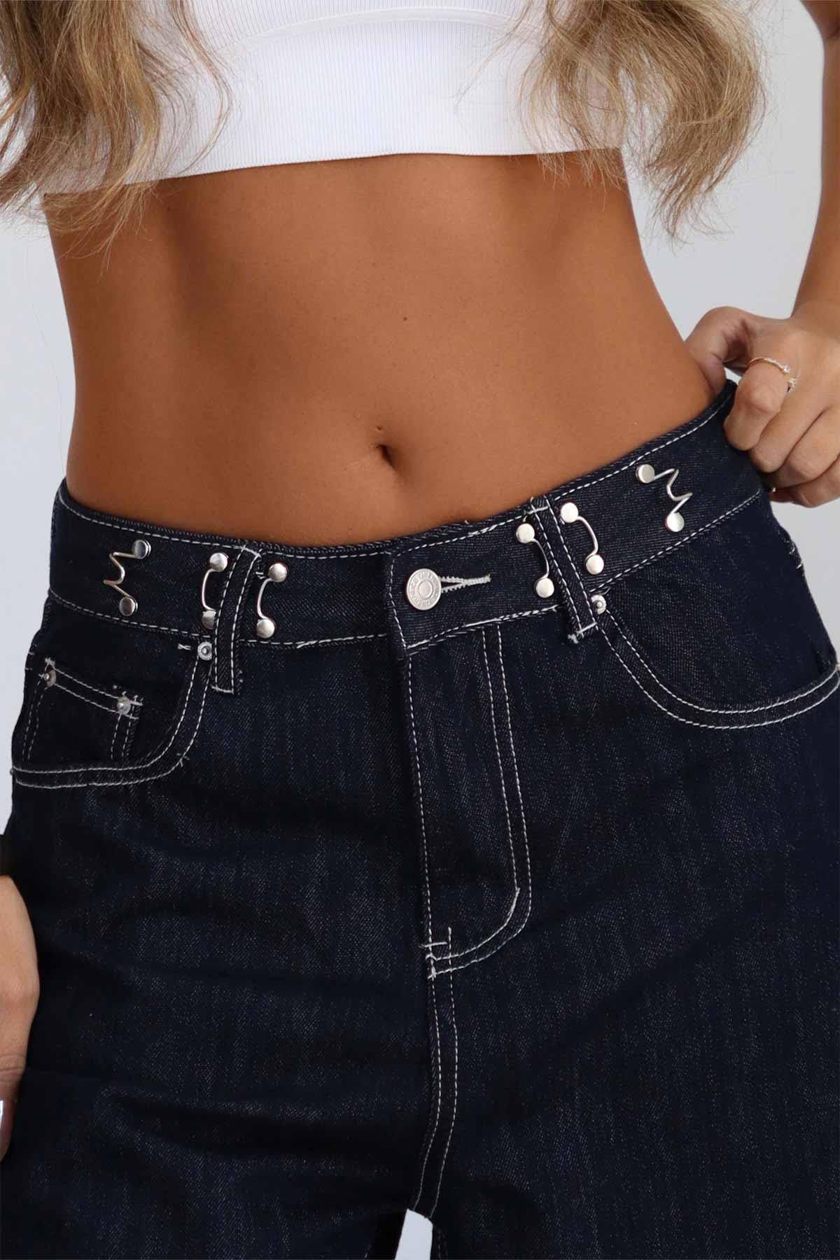 מכנסי ג'ינס מתרחבים קאפרי