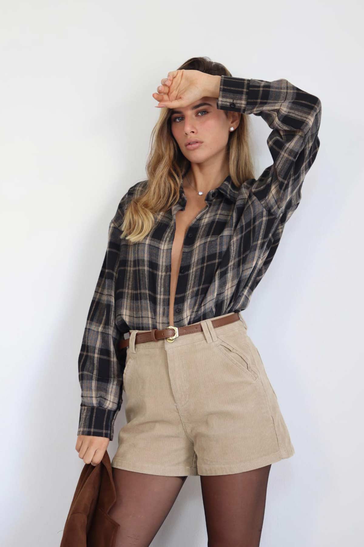 מכנסי קורדרוי וחגורה אביגיל