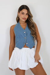 וסט ג'ינס בלום לנשים