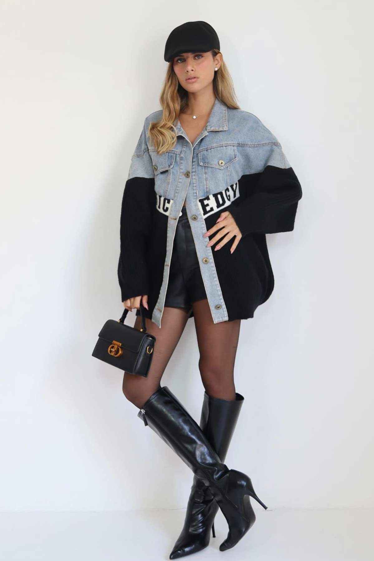 ג'קט סריג ג'ינס ליה