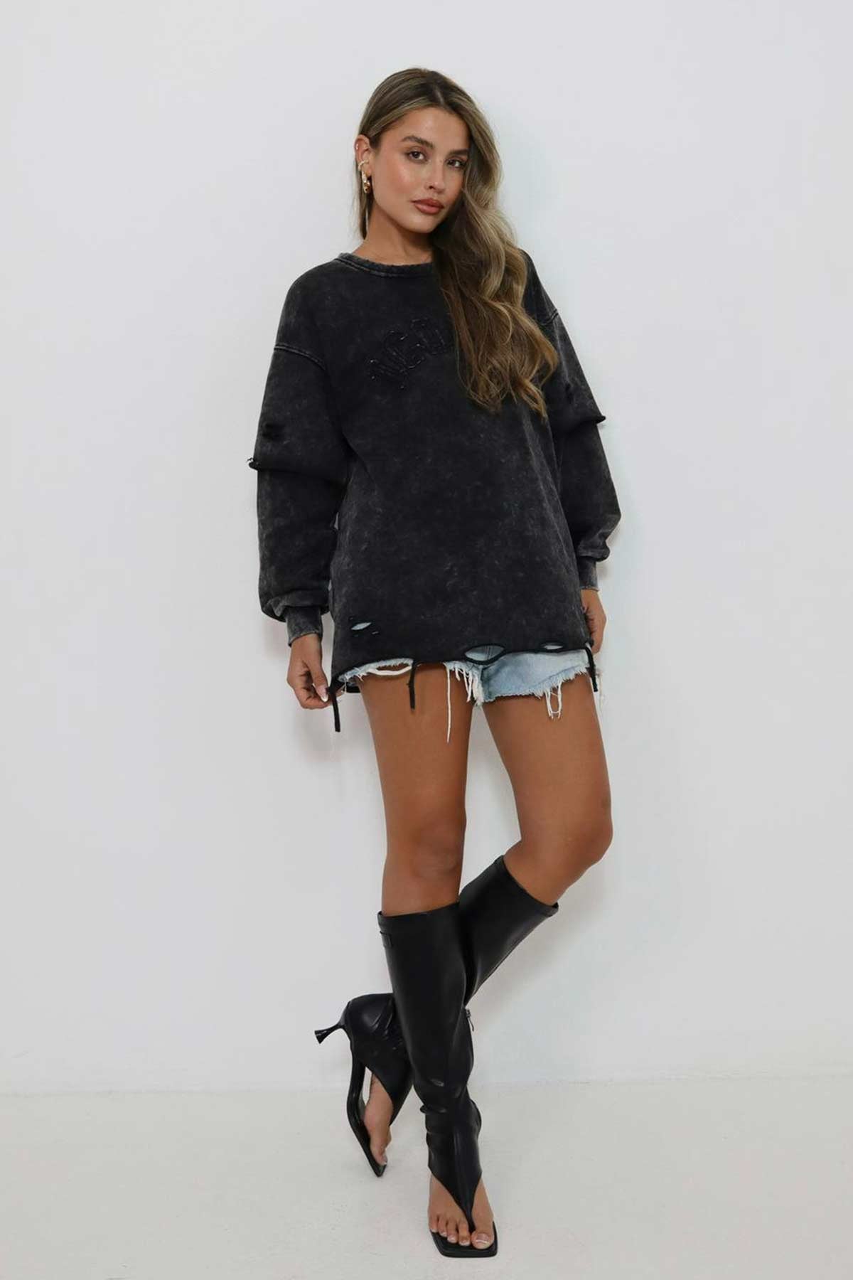 סווטשירט אוברסייז אייקוניק