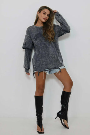 סווטשירט אוברסייז אייקוניק