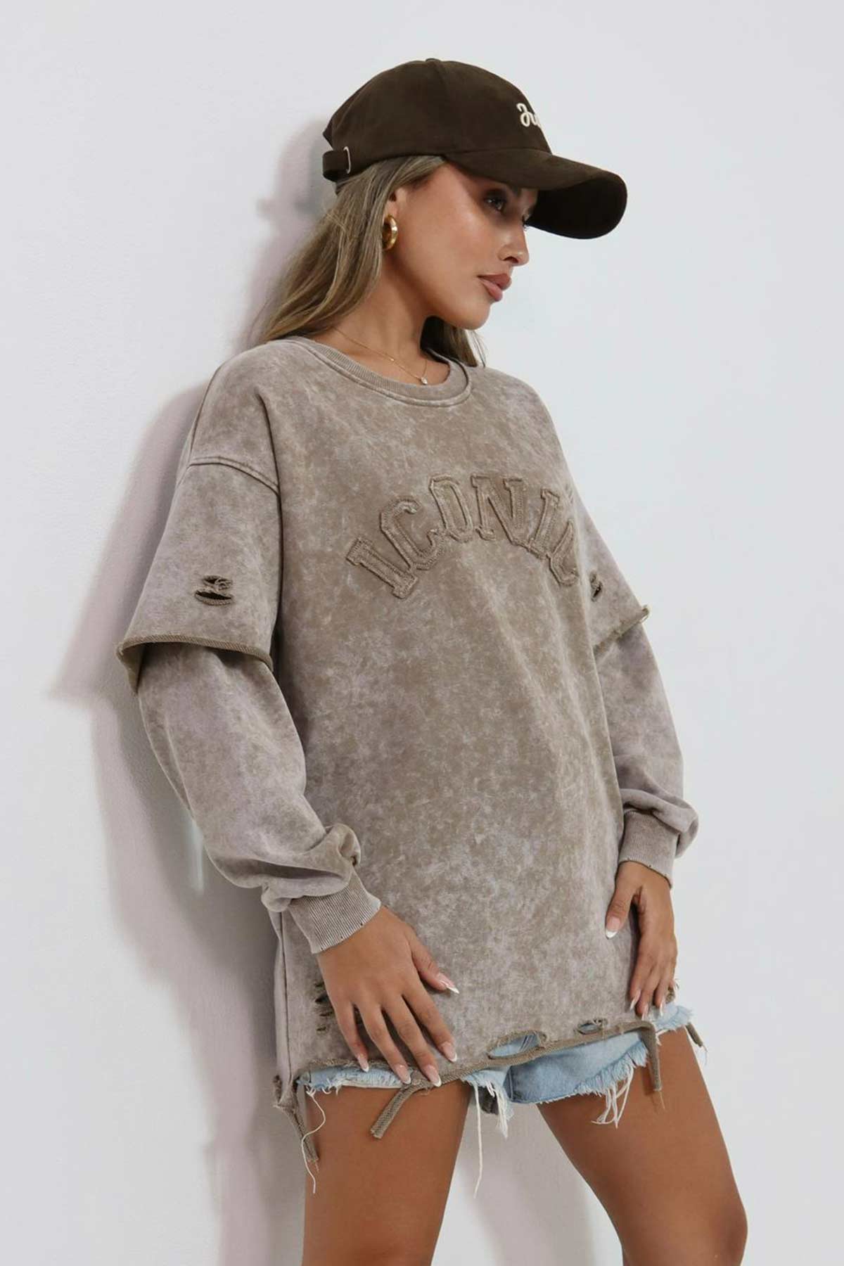 סווטשירט אוברסייז אייקוניק