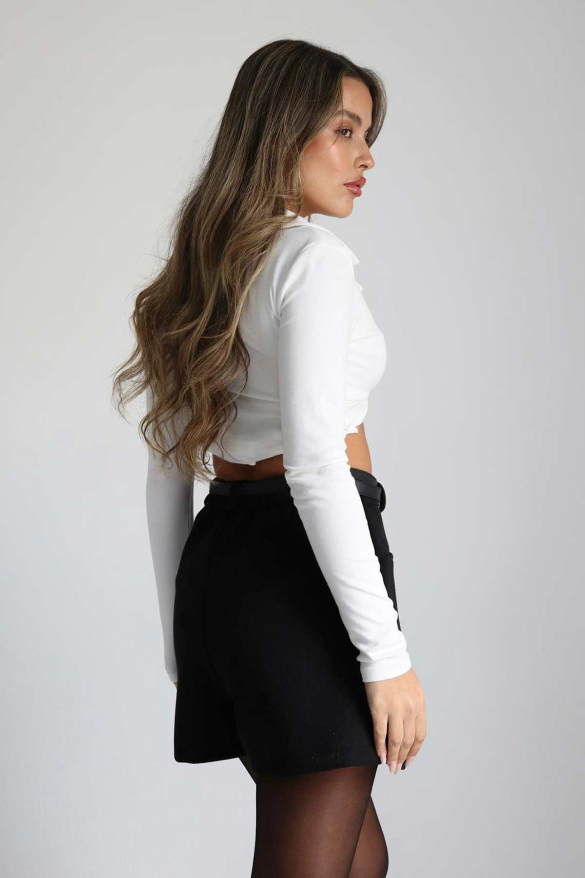 שורט חצאית אסימטרי לילה