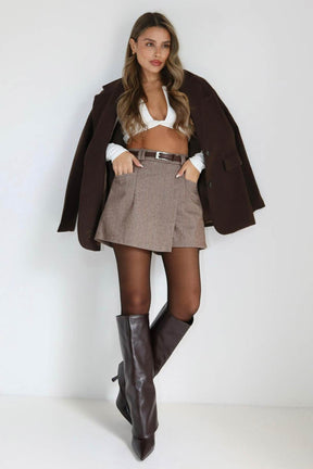 שורט חצאית אסימטרי לילה