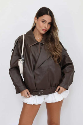 ג'קט דמוי עור פיבי