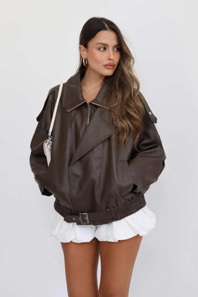 ג'קט דמוי עור פיבי